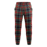 Stewart Black Tartan Sweatpants